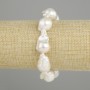 Bracciale Perle barocche, diametro 20-23x13-17mm+-, lunghezza 18cm +- elastico