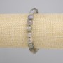 Braccialetto Labradorite sfere lisce, diametro 8 mm, lunghezza 18 cm, elastico