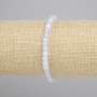 Bracciale in agata tagliata a cubo, diametro 5 mm +/-, lunghezza 18 cm +/- elastico