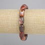 Bracciale in agata barilotto, diametro circa 14x10 mm, lunghezza circa 18 cm, elastico
