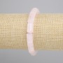 Bracciale Quarzo rosa cilindro, diametro 12,5x8mm+-, lunghezza 18cm+- elastico