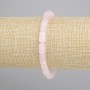 Bracciale Quarzo rosa cilindro, diametro 10x6mm+-, lunghezza 18cm+- elastico