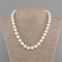 Collana di perle Maiorca pallina liscia 10mm+-, lunghezza 45cm+- con chiusura