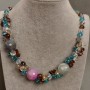 Collana Agata Cristallo Boemo, lunghezza 55cm+