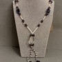 Collana Assortimento pietre e perline, lunghezza 68cm+