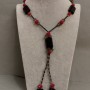 Collana Assortimento pietre e perline, lunghezza 70cm+