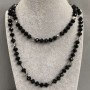 Collana lunga di cristallo ceco, lunghezza 120 cm+