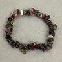 Bracciale in turmalina granuli 8×2–6 mm, lunghezza 18 cm ± elastico