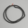 Perline di ematite a rondelle, diametro 4×2 mm, lunghezza 40 cm ±