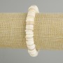Braccialetto conchiglia Scafarca a rondelle, diametro 10×2 mm, lunghezza 18 cm, elastico