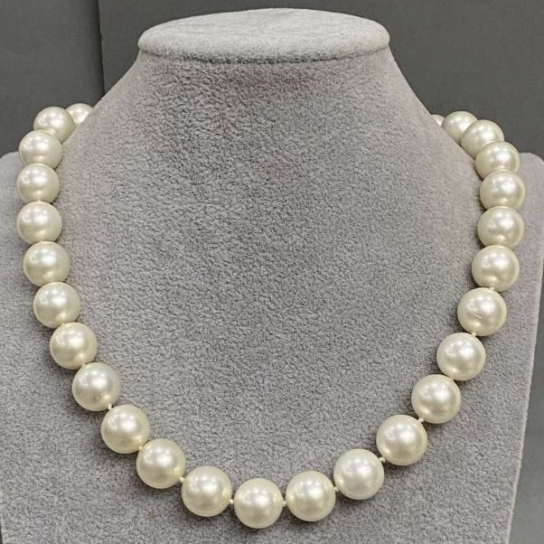 Collana di perle di Maiorca, lunghezza 48 cm ± con chiusura