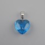 Ciondolo «Cuore» in vetro tinto 16×16×25 mm+