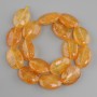 Perline Citrino ovale, diametro 25x18mm+-, lunghezza 39cm+