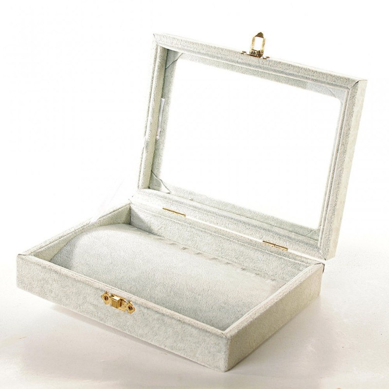 ! (20×15×5 cm) Box-vetrina in velluto A40-1