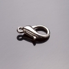 Prezzo per confezione /10 pezzi. Moschettone a chiusura in metallo grigio 1,4×0,8 cm