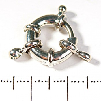 Chiusura a ciambella per perline e bracciali, grande, 12 mm