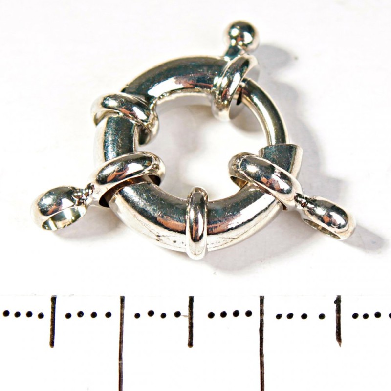Chiusura a ciambella per perline e bracciali, grande, 12 mm