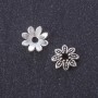 Terminale a fiore colore Argento 9 mm confezione da 20 g ±100 pezzi