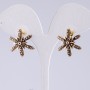 Orecchini con argento a gocce, diametro 2 cm