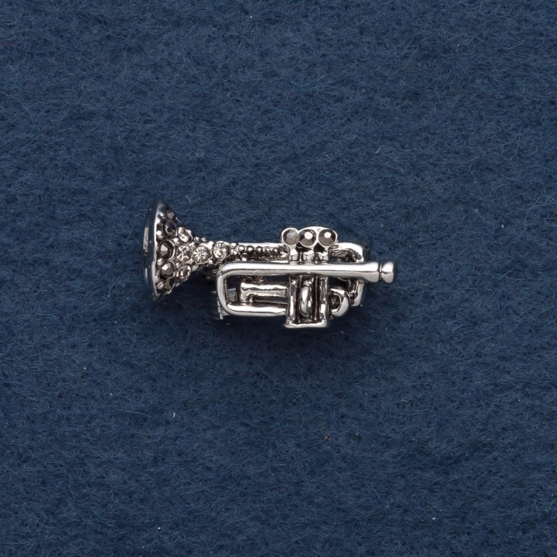 Spilla Tubo 3×0,5 cm metallo grigio
