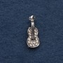 Spilla Violino 2,5×1 cm metallo grigio