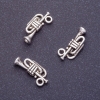 Fornitura ciondolo tubo, lunghezza 17×8 mm Ø 1,5 mm, colore argento, confezione da 20 g ± 27 pezzi