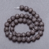 Perline di pietra lavica su filo, diametro 10 mm ±, lunghezza 37 cm