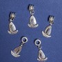 Bail con pendaglio Nave Pandora, lunghezza 3 cm, confezione 5 pezzi