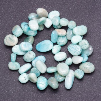 Perle in pietra naturale amazonite sfaccettate a forma di farfalla, classe 'B', diametro 6-12 mm (±), filo, lunghezza 41 cm