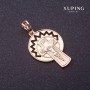 Pendente Xuping Croce dorata 37x20 mm
