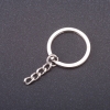 Prezzo per confezione /10 pezzi. Base per portachiavi, diametro 28 mm, lunghezza 5 cm