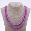 Collana viola in conchiglia Skafarki, lunghezza 120 cm