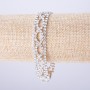 Bracciale di strass «Spiga», lunghezza 20 cm, larghezza 14 mm
