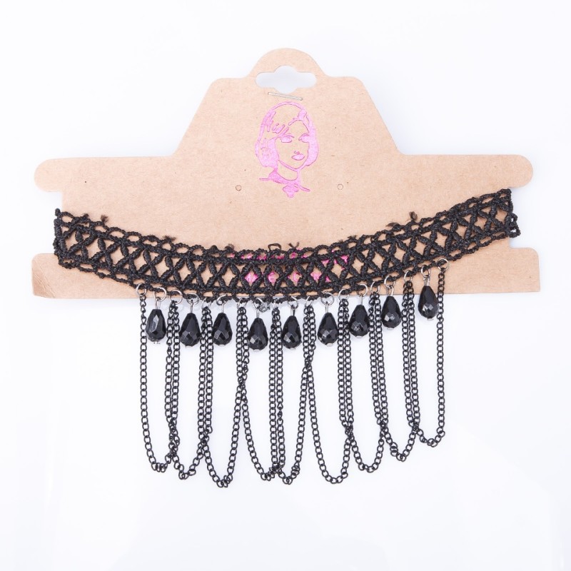 Choker da collo «Venezia» con perline bicone