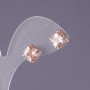 Orecchini con cristalli gialli Rombi, diametro 10 mm