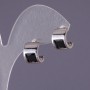 Orecchini con cristalli neri 13x9 mm