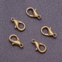 Chiusura moschettone, lunghezza 16 mm, colore bronzo (confezione da 10 pezzi)