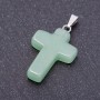 Pendente «Croce» in giada 18×27 mm