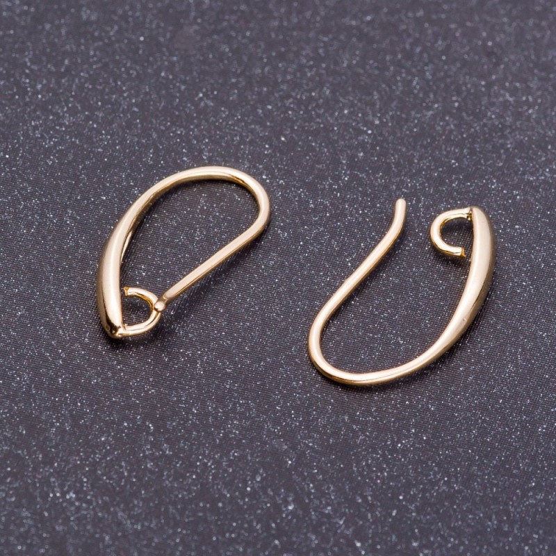 Ganci per orecchini, lunghezza 18 mm, colore «oro chiaro»
