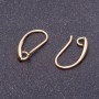 Ganci per orecchini, lunghezza 18 mm, colore «oro chiaro»