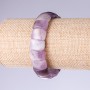 Bracciale in ametista a maglie 15×11 mm su elastico
