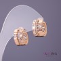 Orecchini Xuping, diametro 2 mm e 9 mm, lunghezza 15 mm, colore dorato