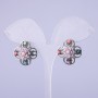 Orecchini «Aster» crema, diametro 22 mm