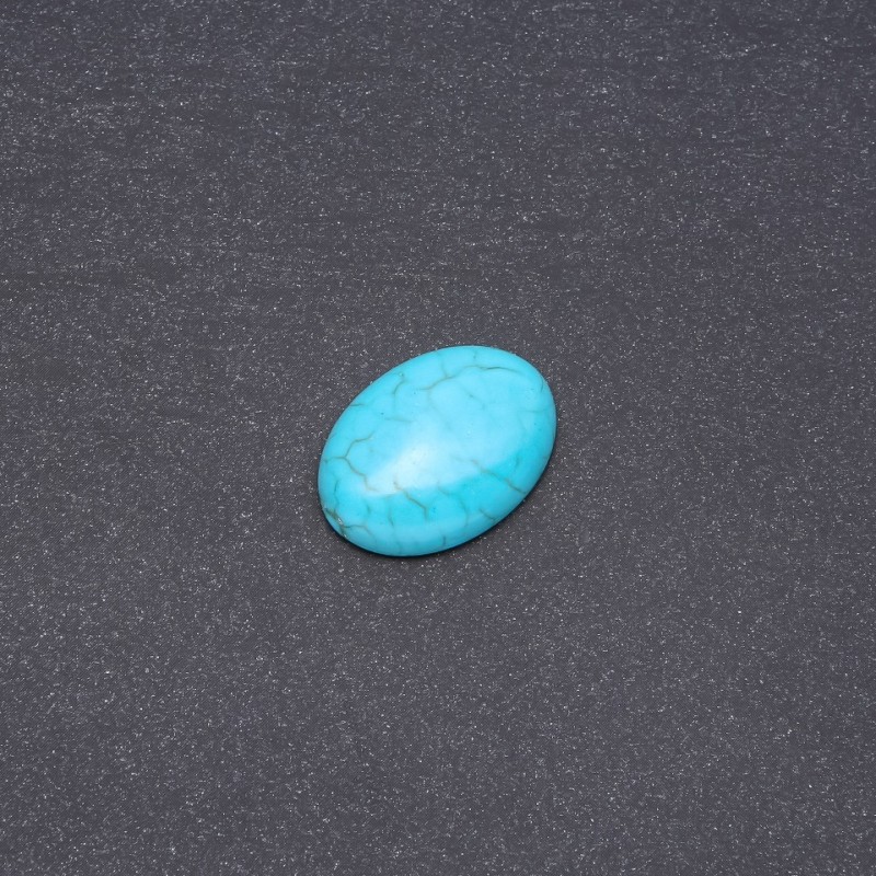 Cabochon in pietra turchese (pressato) 25×18 mm