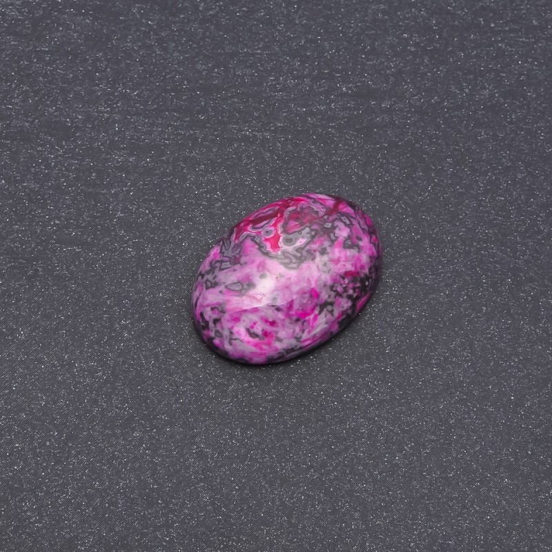 Cabochon pietra jasper rosso lampone (sintetico) 25×18mm