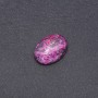 Cabochon pietra jasper rosso lampone (sintetico) 25×18mm