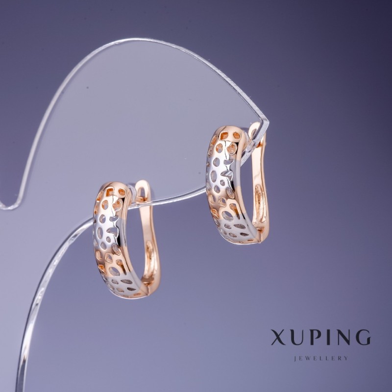 Orecchini Xuping 5x16 mm, placcatura in oro 18K
