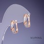 Orecchini Xuping 5x16 mm, placcatura in oro 18K