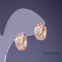 Orecchini Xuping 15×7 mm, placcato oro 18K