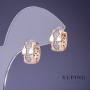 Orecchini Xuping 13×8 mm doratura 18K